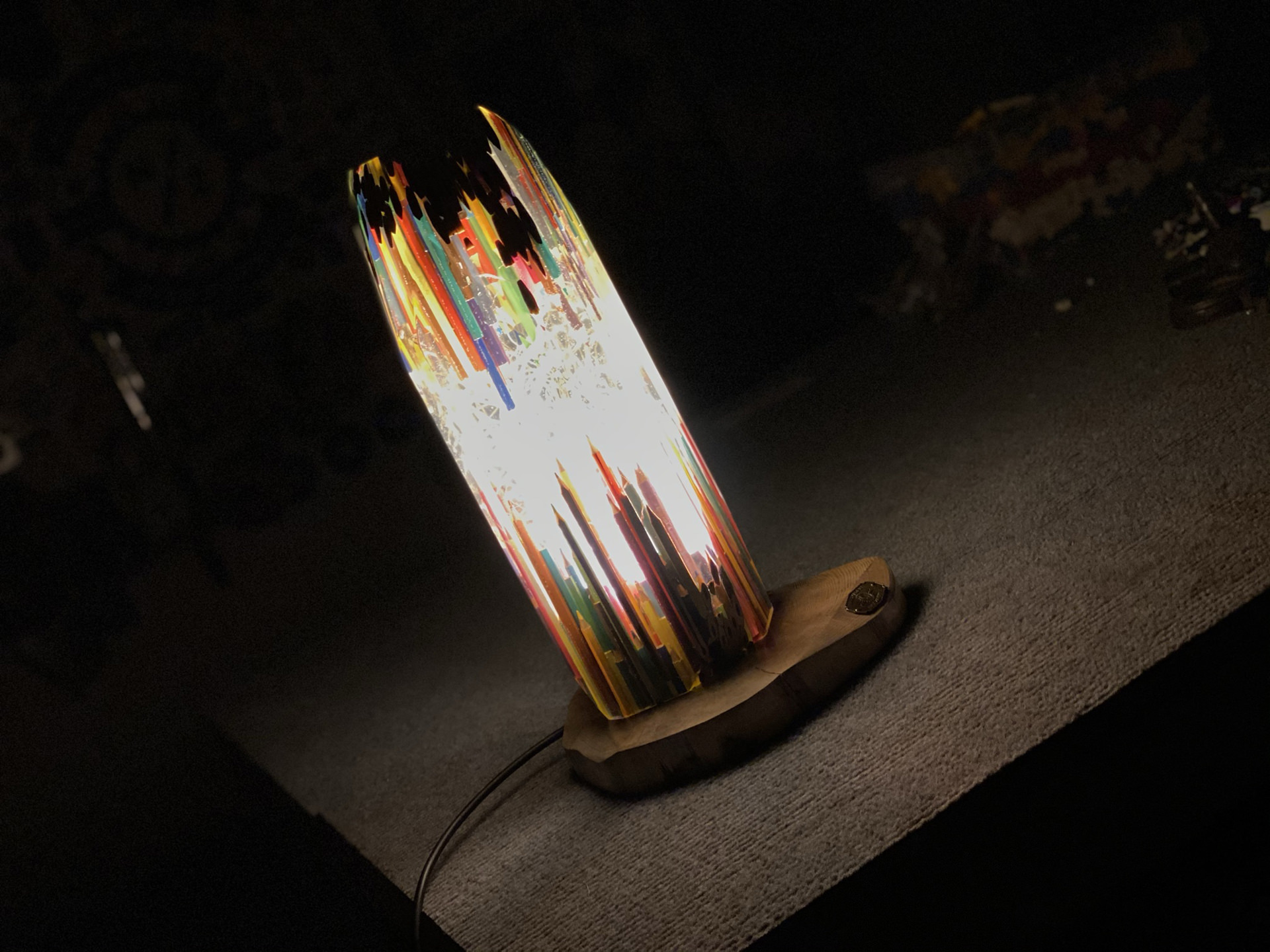 Pencil Resin Lamp